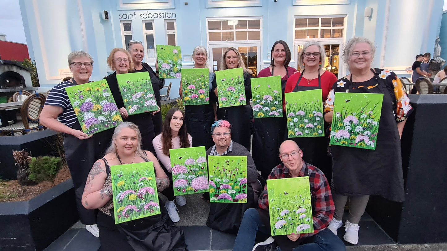 Christmas Paint n Pour Party