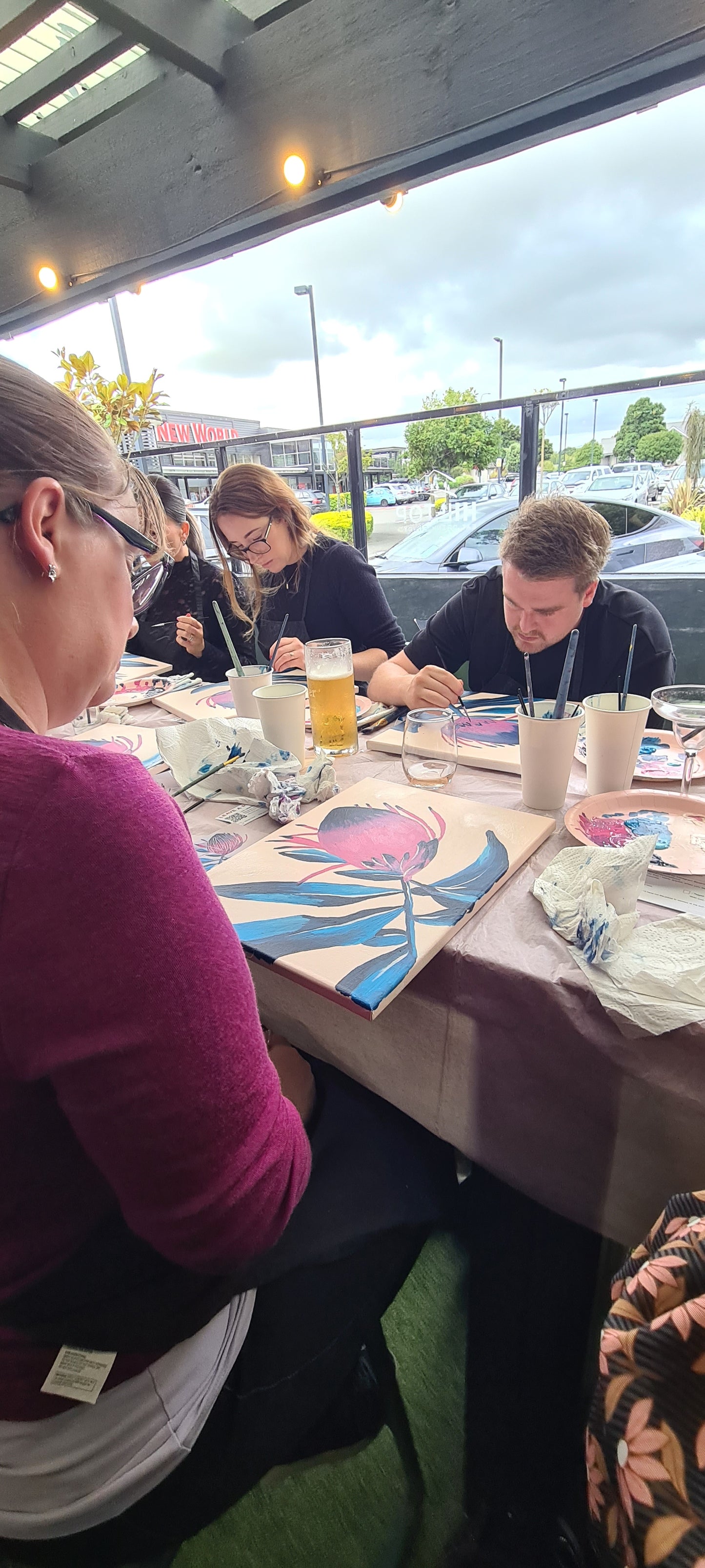 Christmas Paint n Pour Party