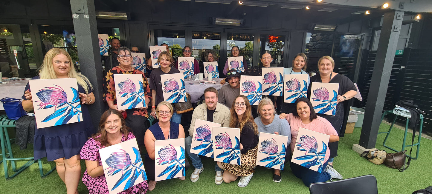 Christmas Paint n Pour Party