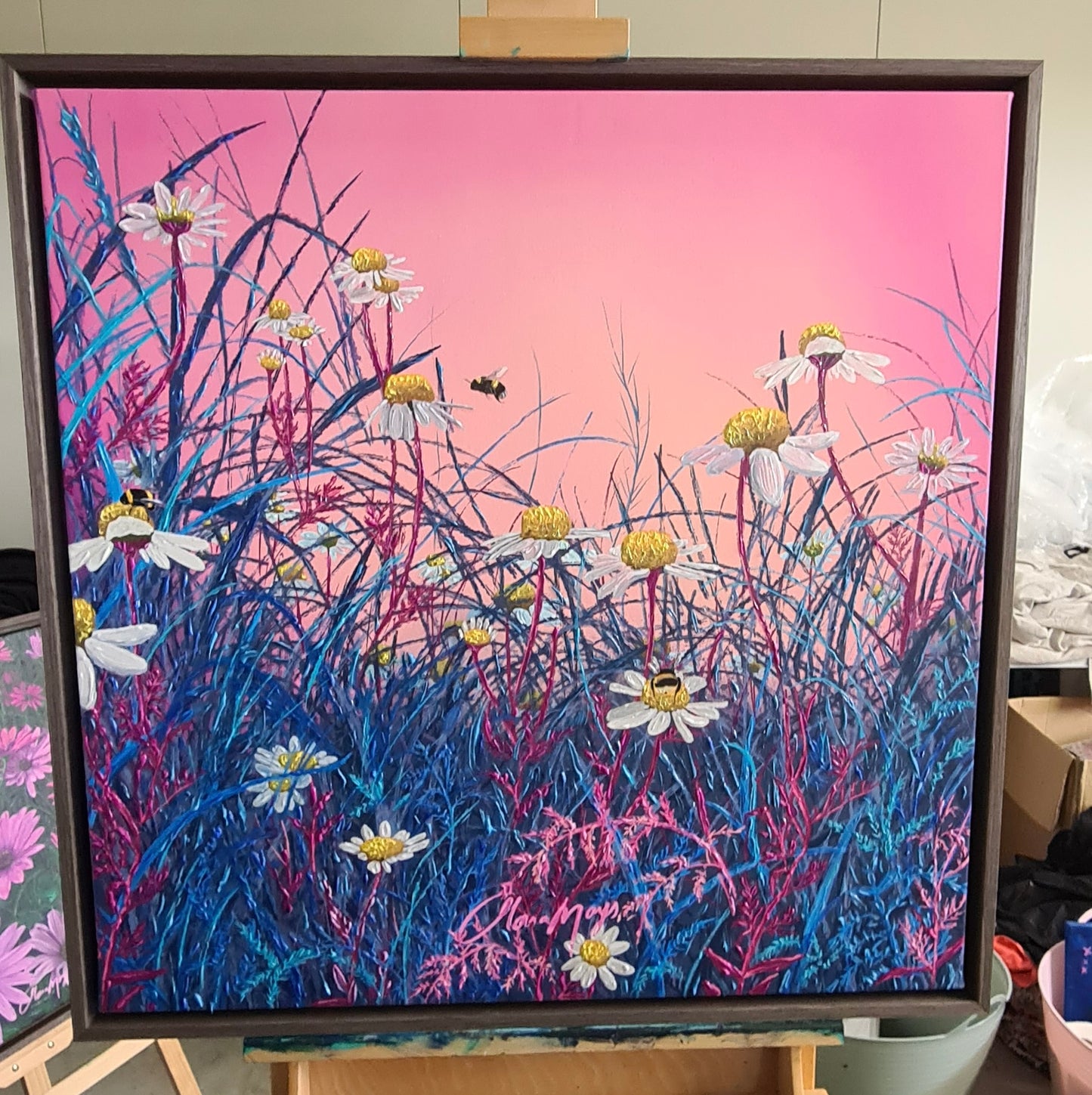 Wild White Daisies - Canvas