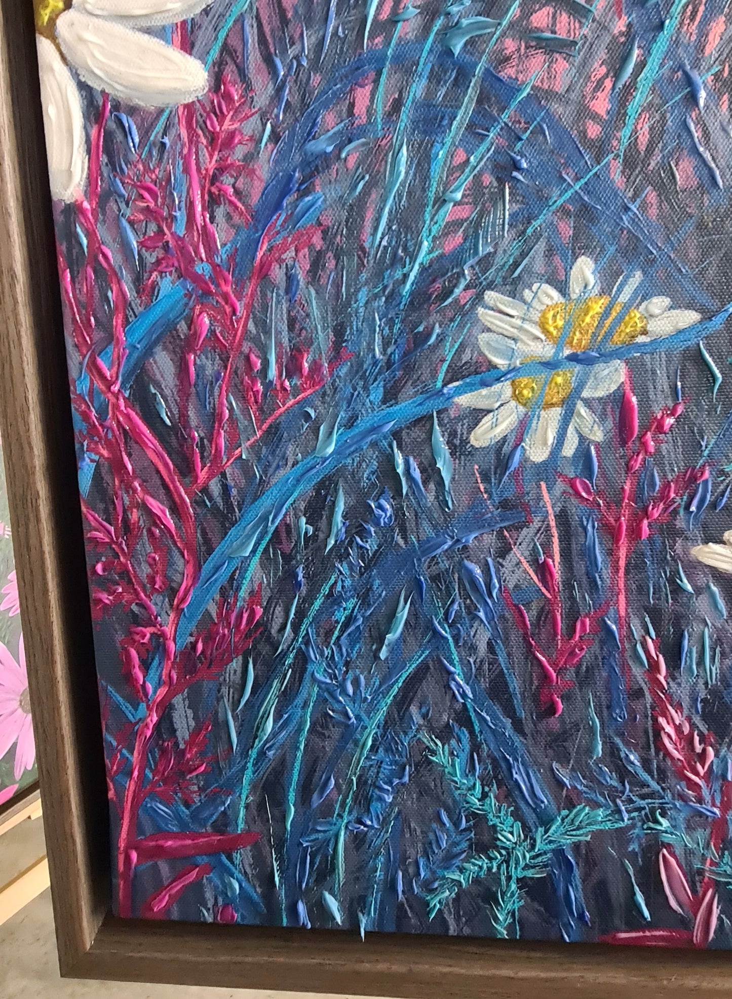 Wild White Daisies - Canvas