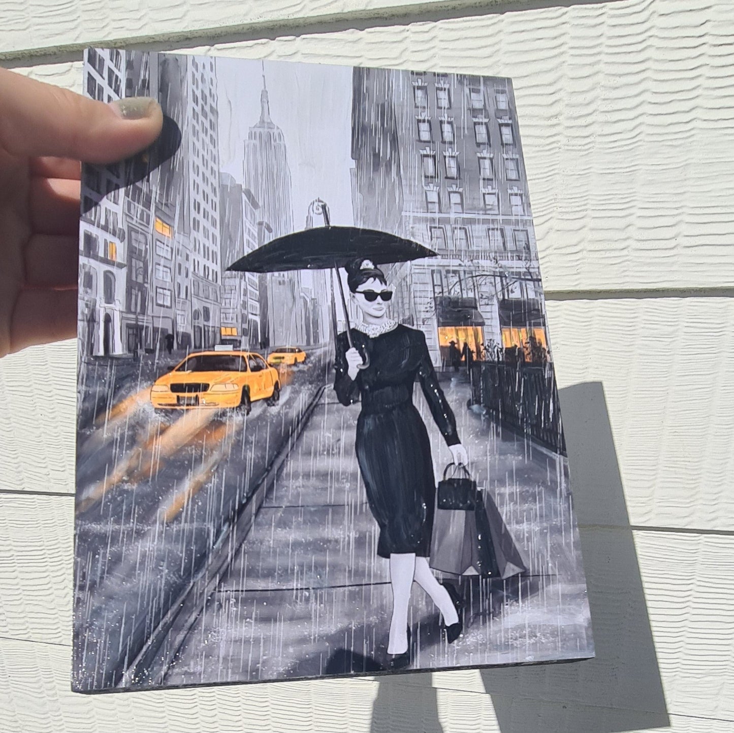Audrey Hepburn in NYC Mount Blocks