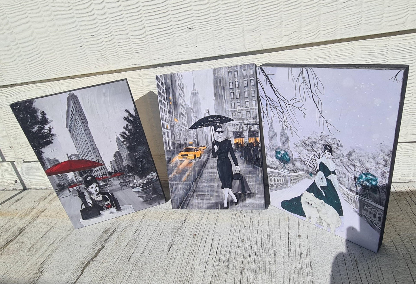 Audrey Hepburn in NYC Mount Blocks