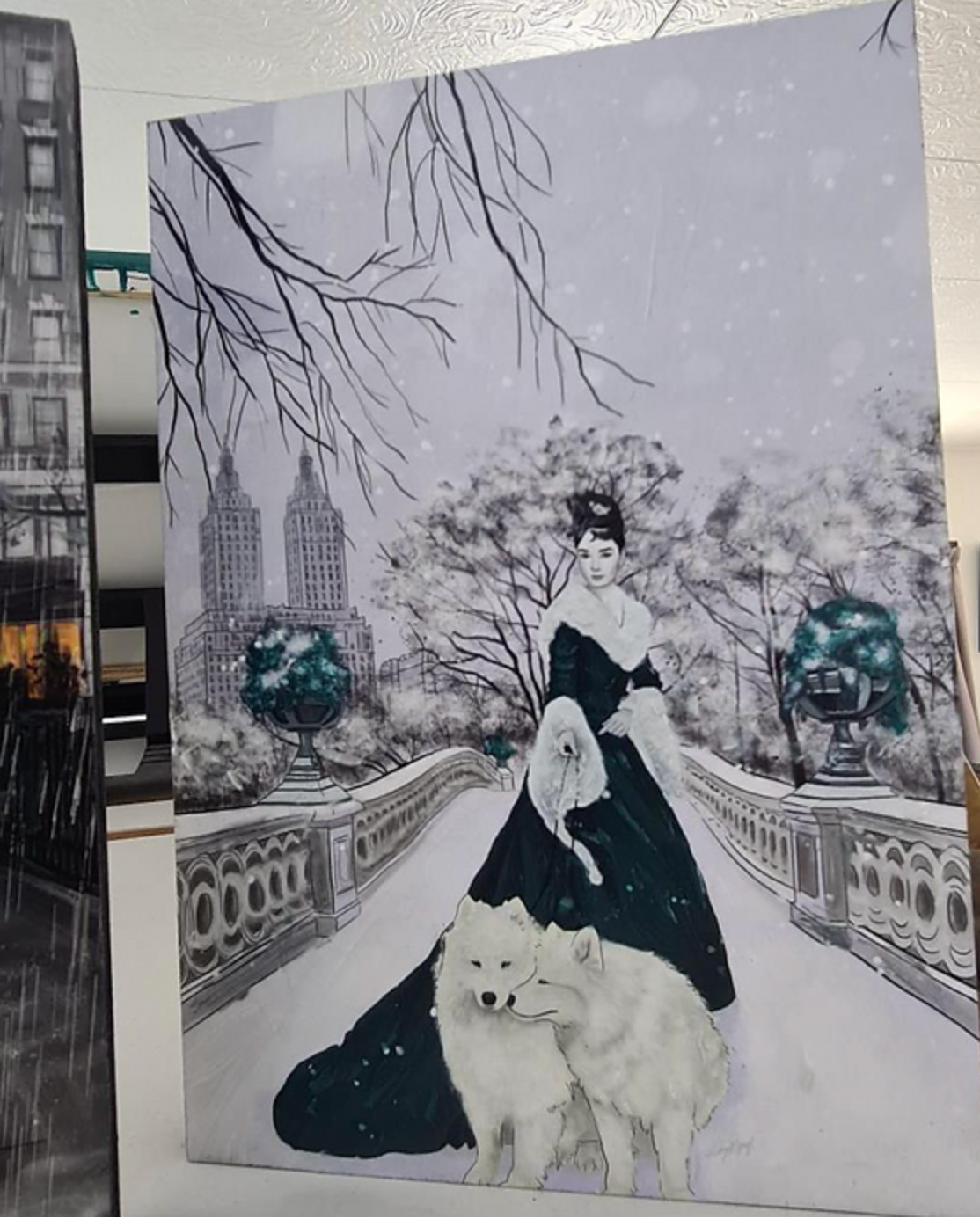 Audrey Hepburn in NYC Mount Blocks