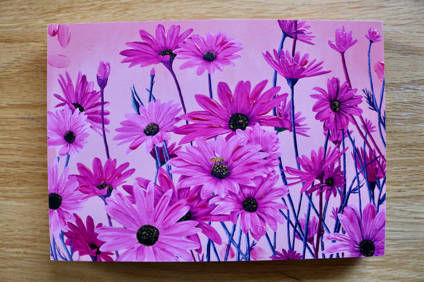 Pink African Daisies Mount Block