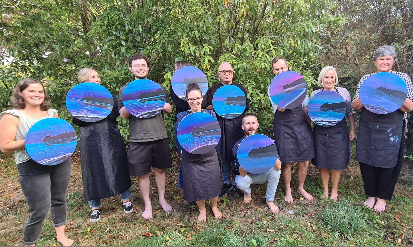 Christmas Paint n Pour Party