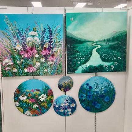 Hope in Blue Blooms - SOLD