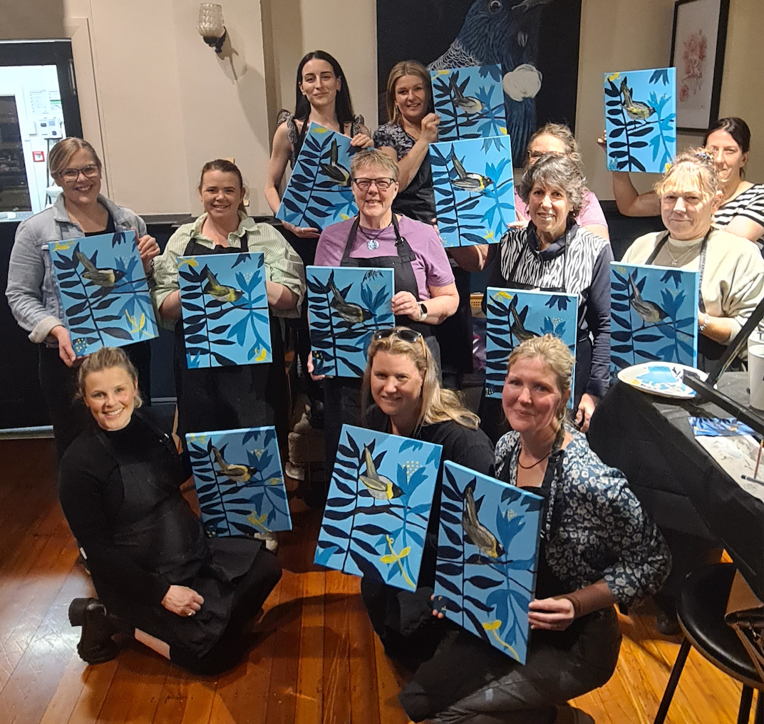 Christmas Paint n Pour Party