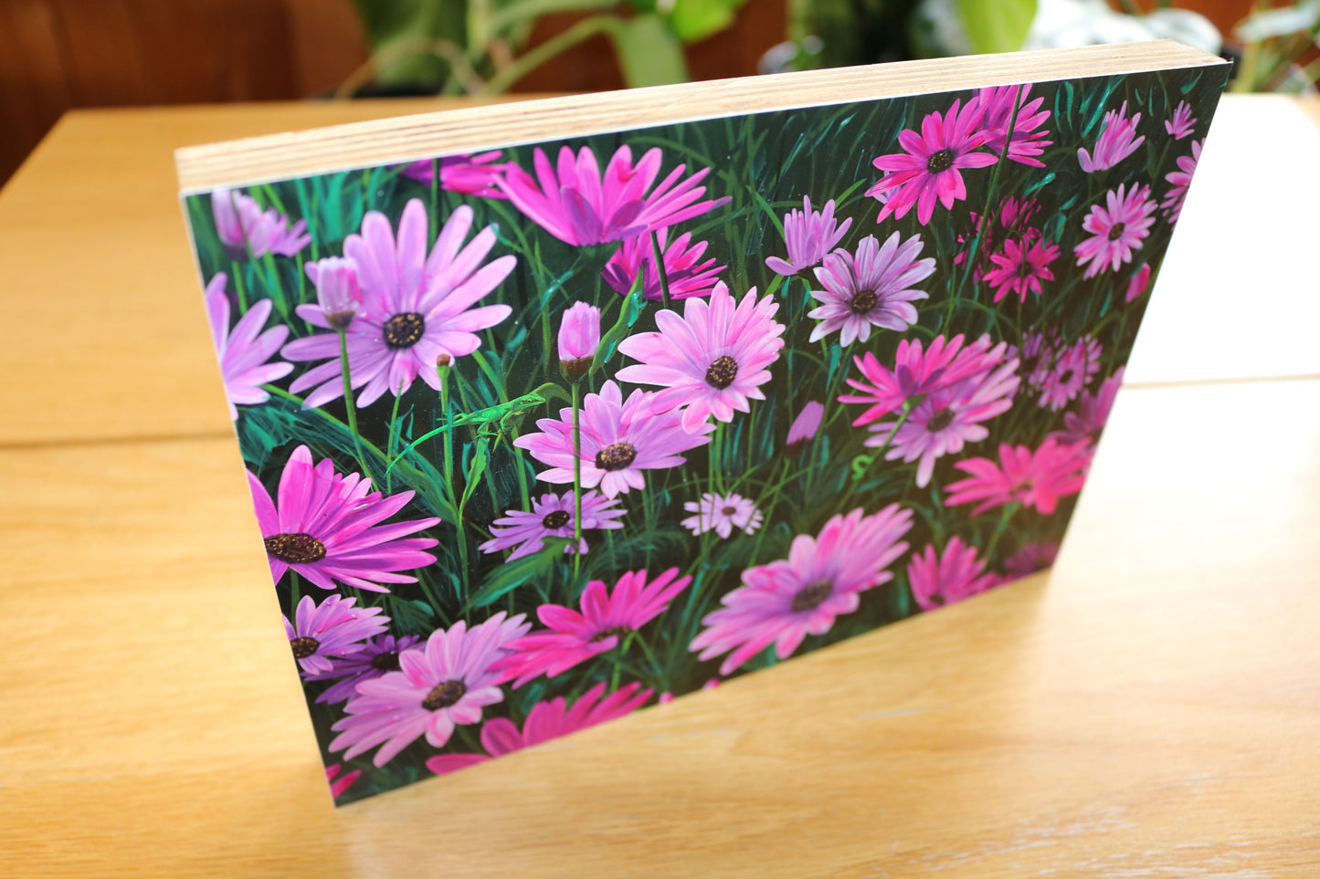 Purple Daisies Mount Block