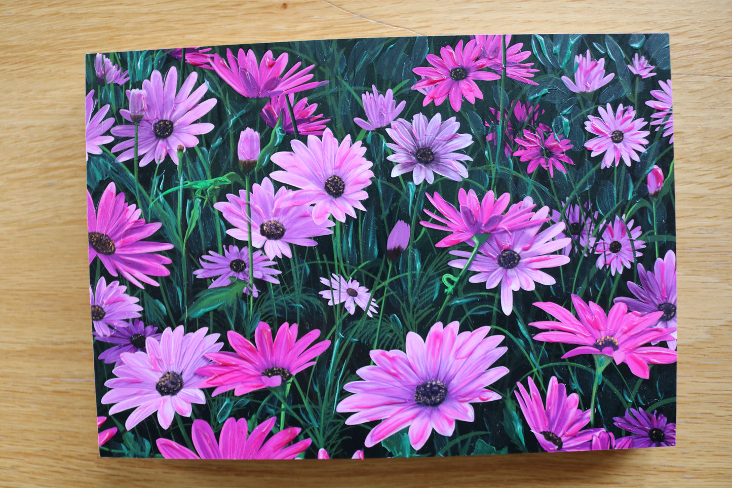 Purple Daisies Mount Block