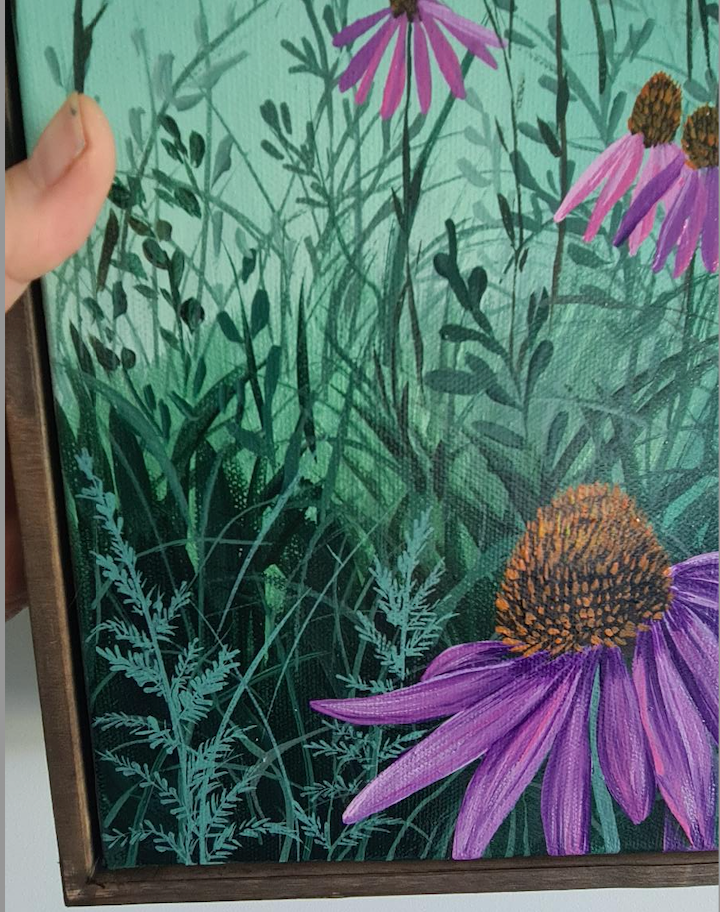 Purple Cone Flowers - ORIGINAL