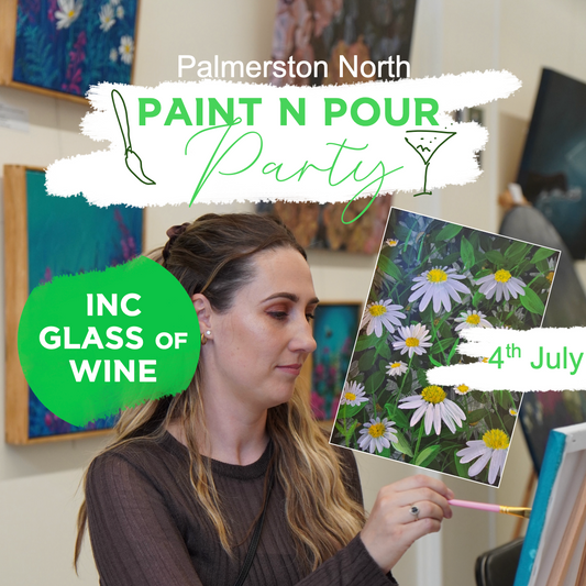 Daisy Paint n Pour Party