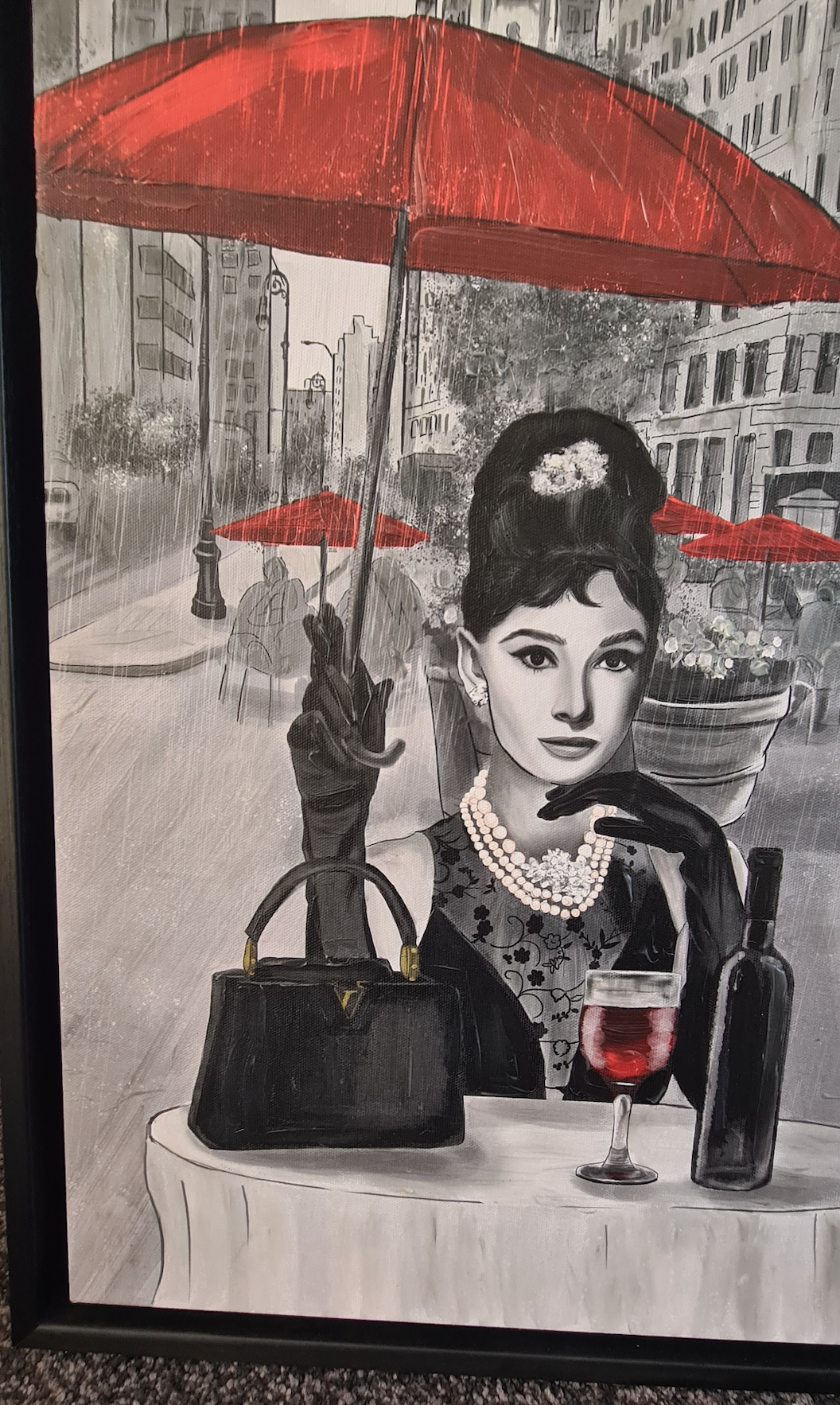 Audrey Hepburn in New York - Canvas