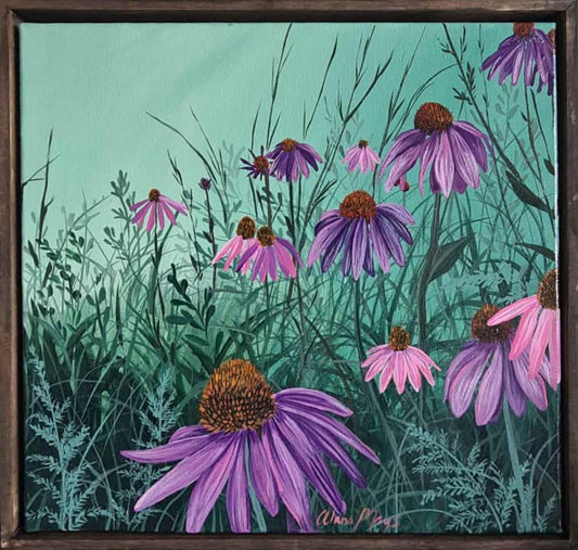 Purple Cone Flowers - ORIGINAL