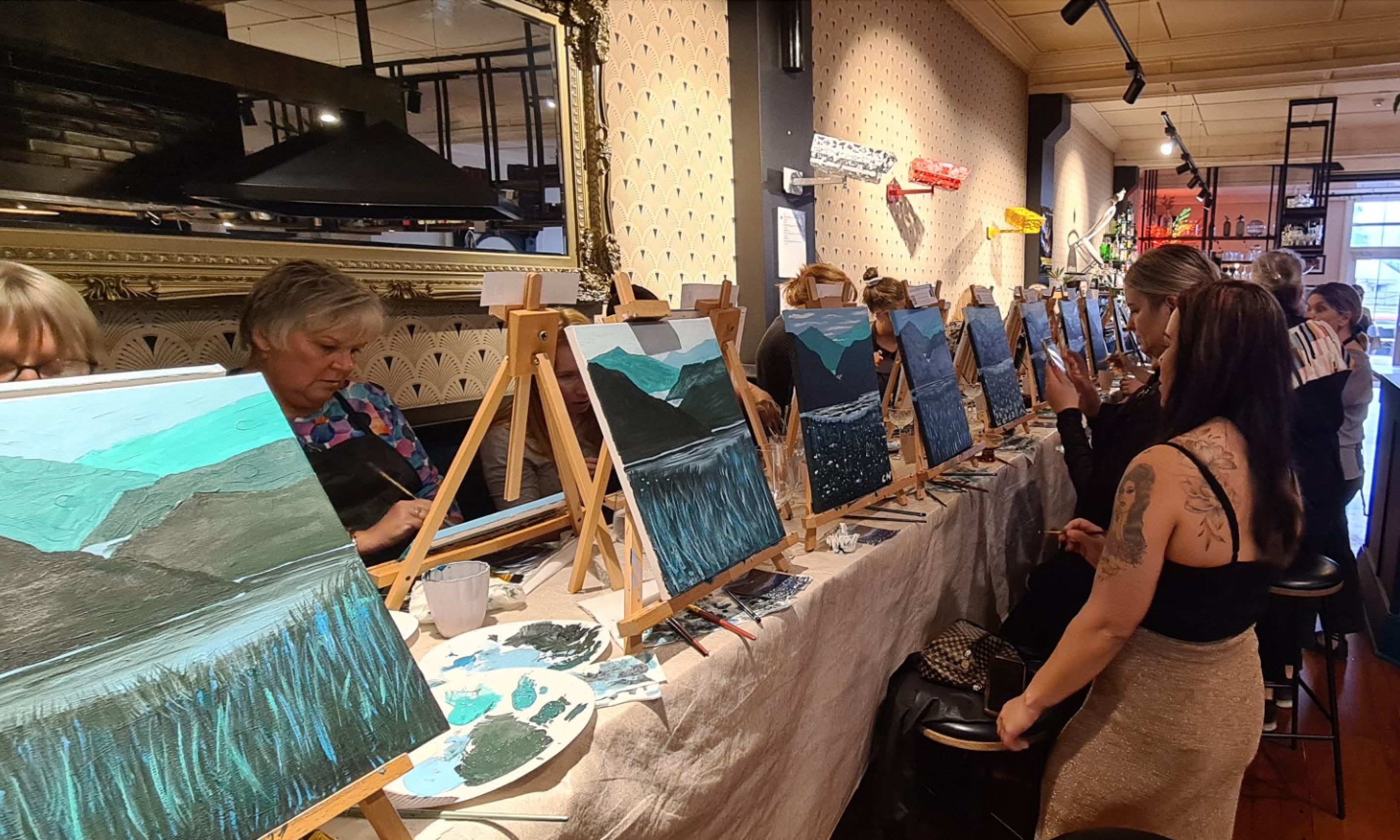 Paint and Sip Party