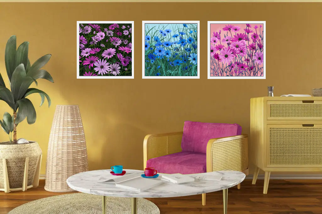 Purple African Daisy Canvas