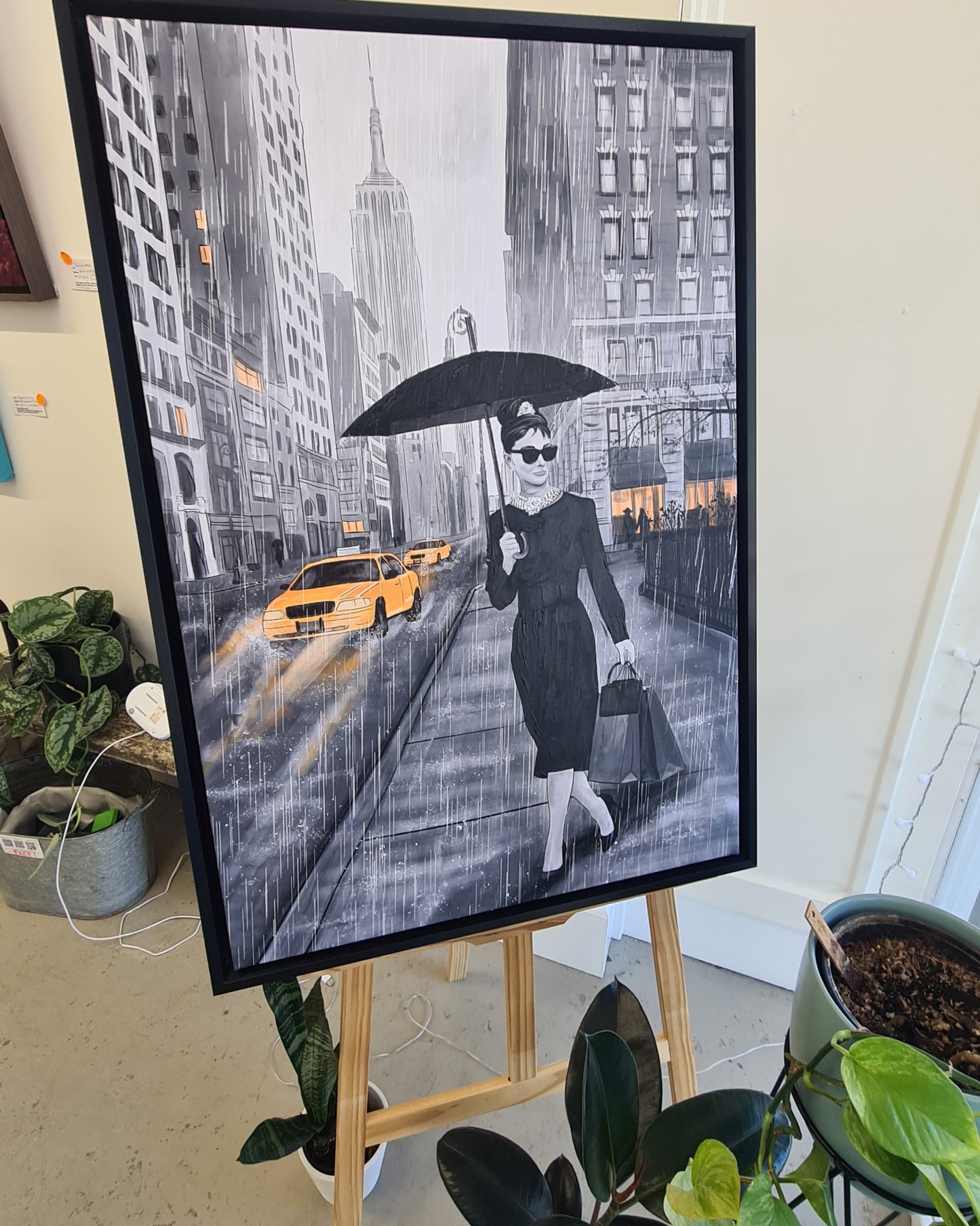 Audrey Hepburn in New York - Canvas