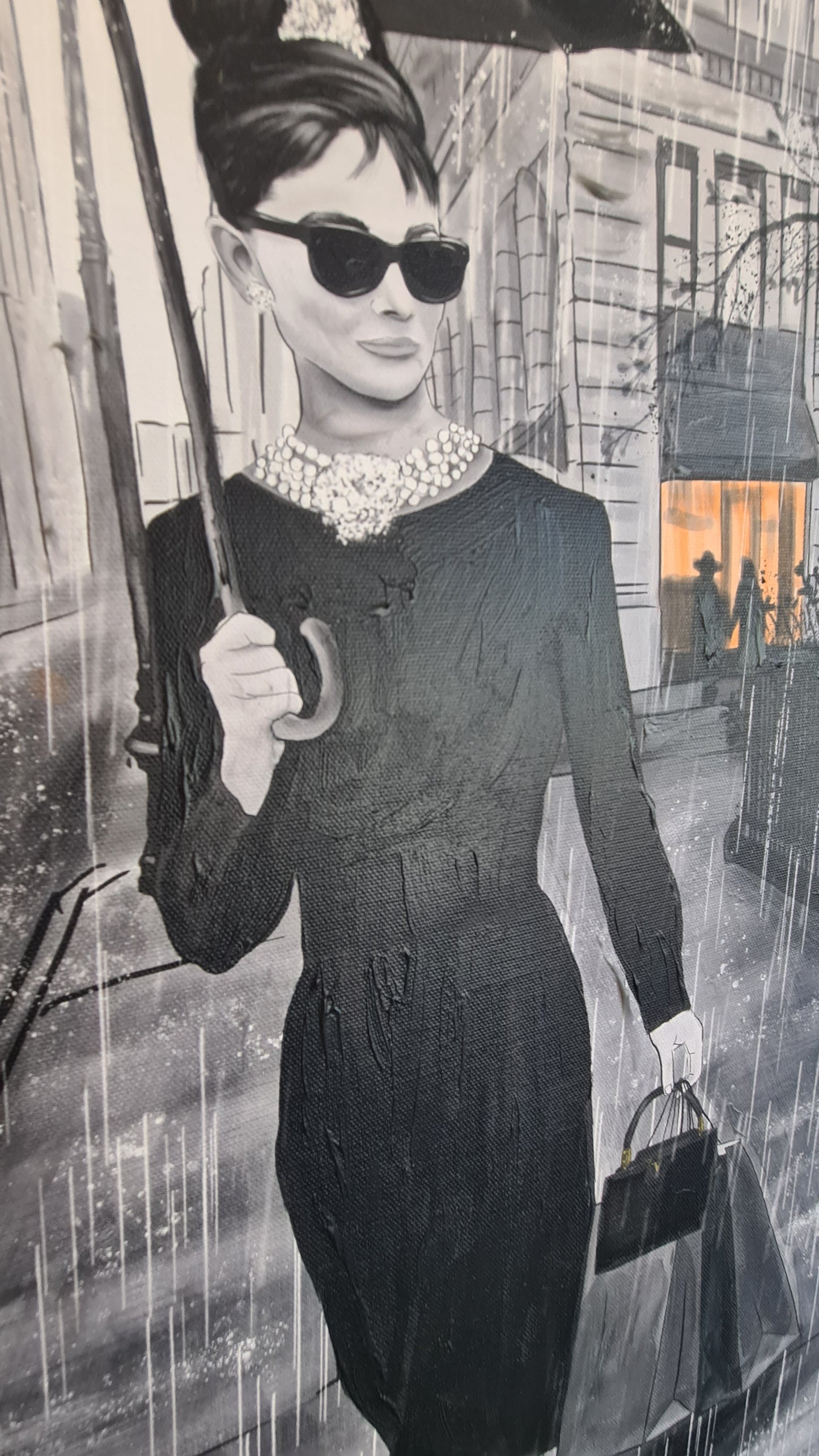 Audrey Hepburn in New York - Canvas