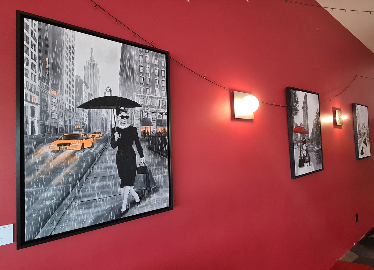 Audrey Hepburn in New York - Canvas