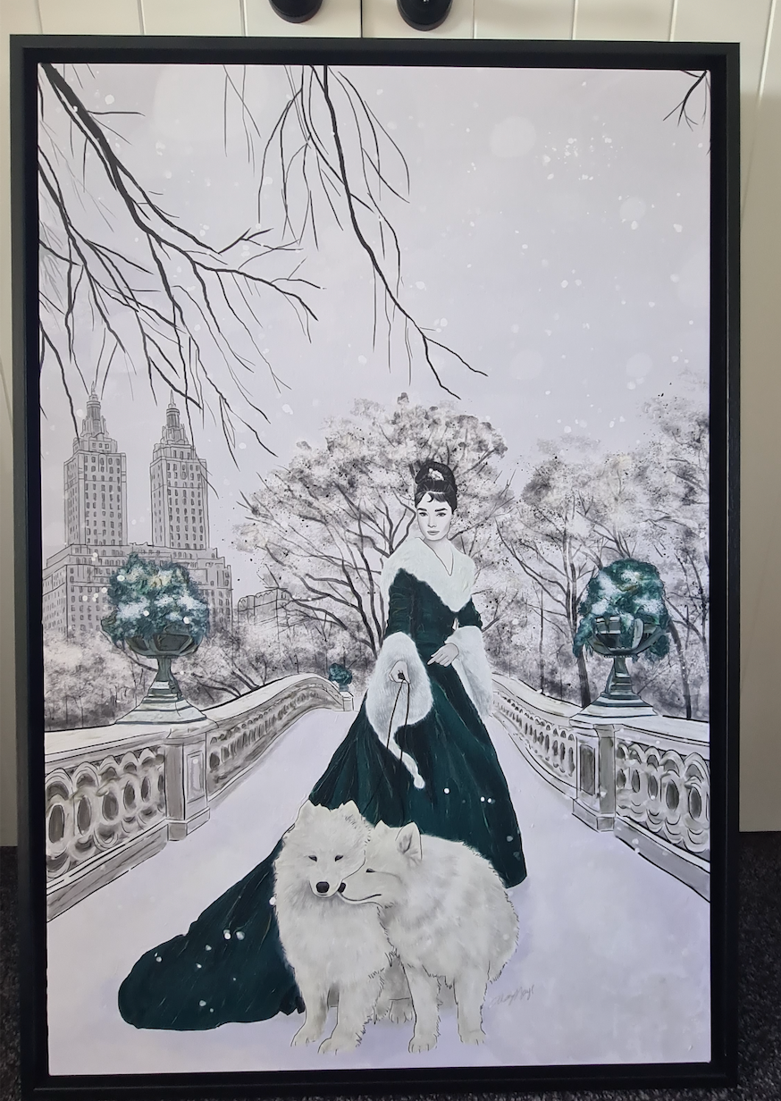 Audrey Hepburn in New York - Canvas