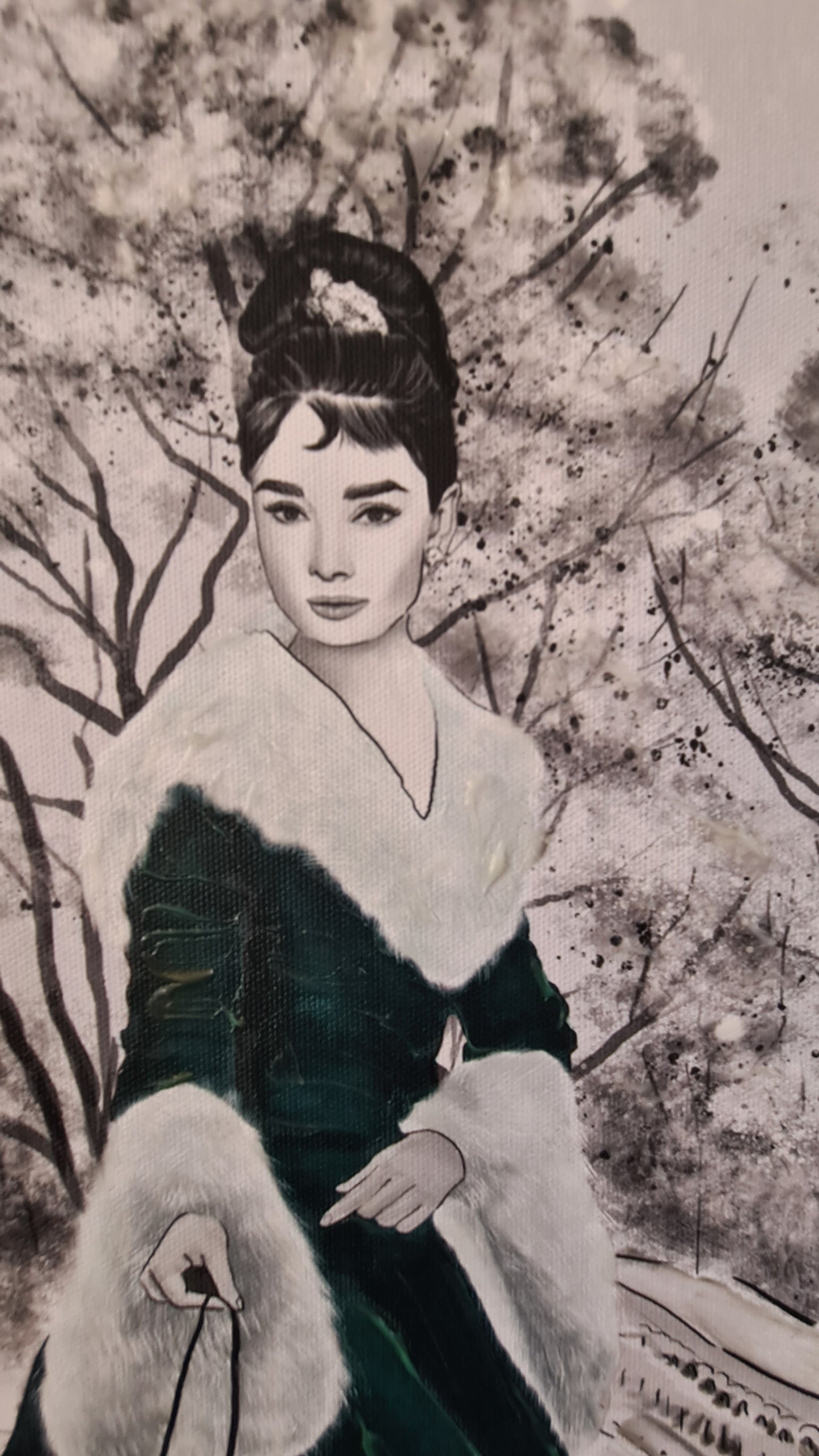 Audrey Hepburn in New York - Canvas