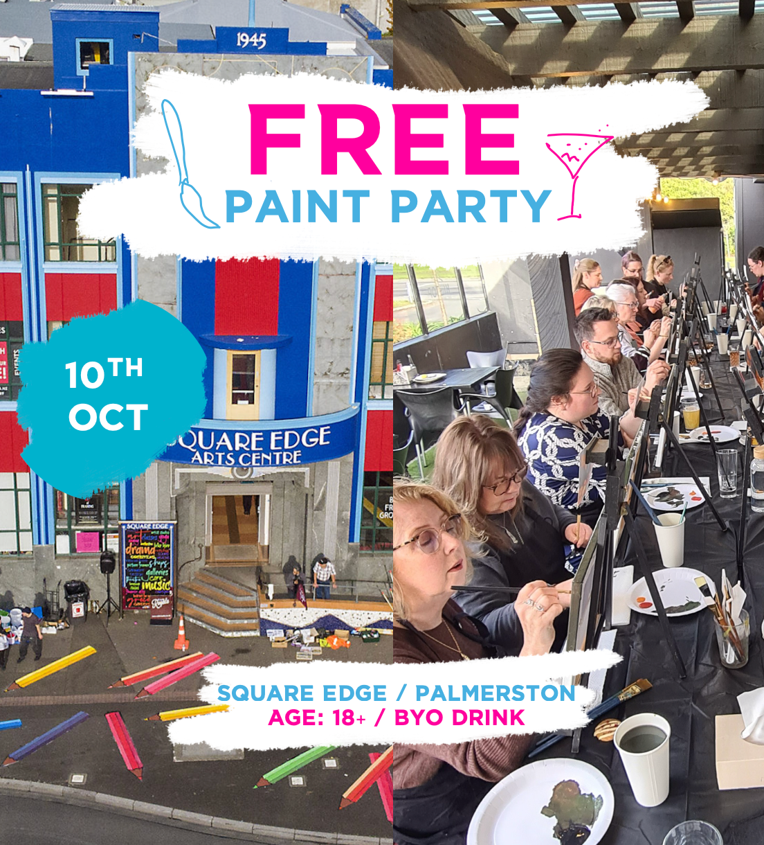 FREE Paint Party x Square Edge - 10 Oct