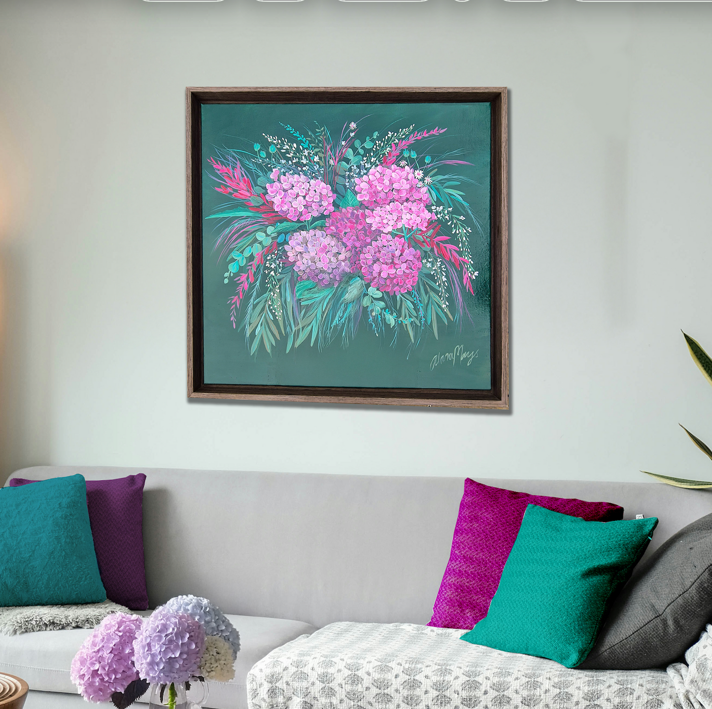 Hydrangea Floral Arrangement - ORIGINAL