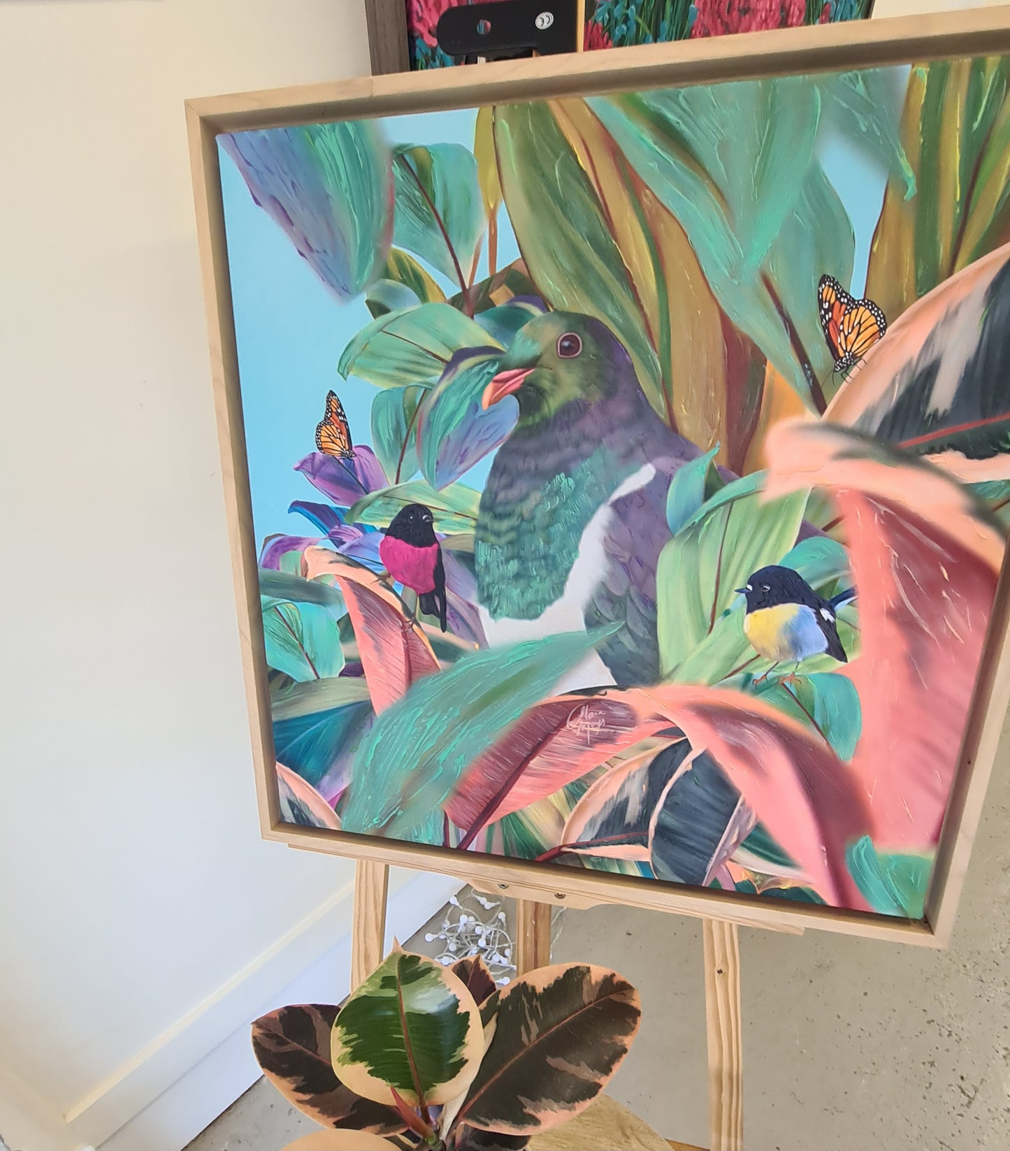 Kereru, Tomtit & Robin - Canvas