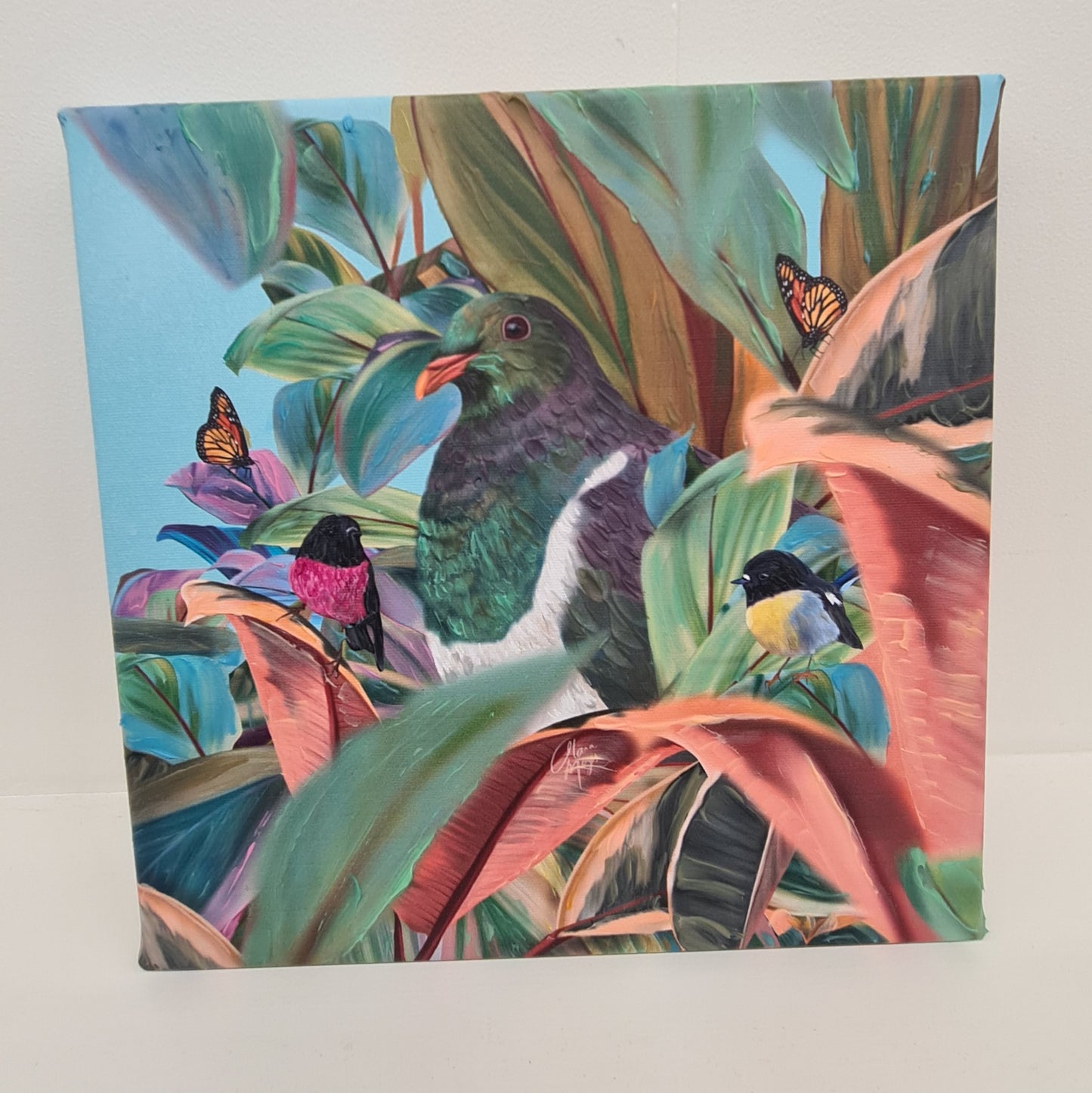 Kereru, Tomtit & Robin - Canvas