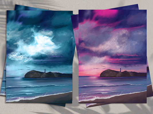 Castlepoint - Art Print