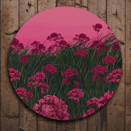 Pink Wild Flowers - Outdoor Art