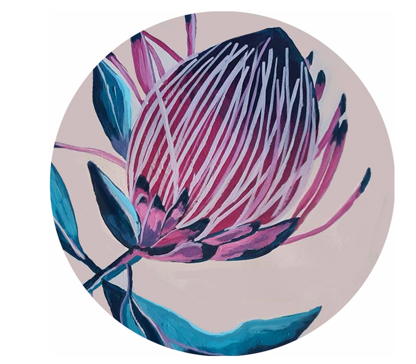 Pink Protea Art Kit