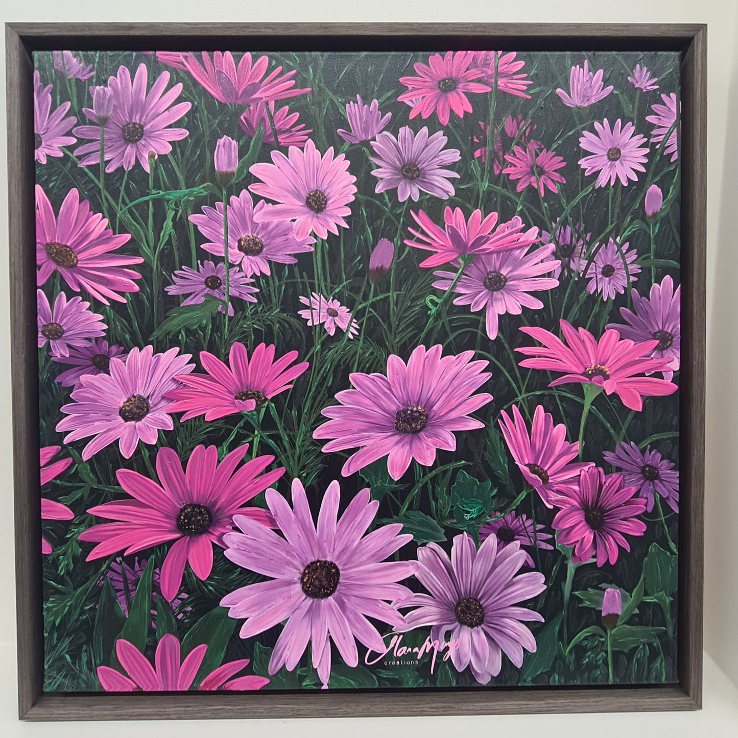 Purple African Daisy Canvas
