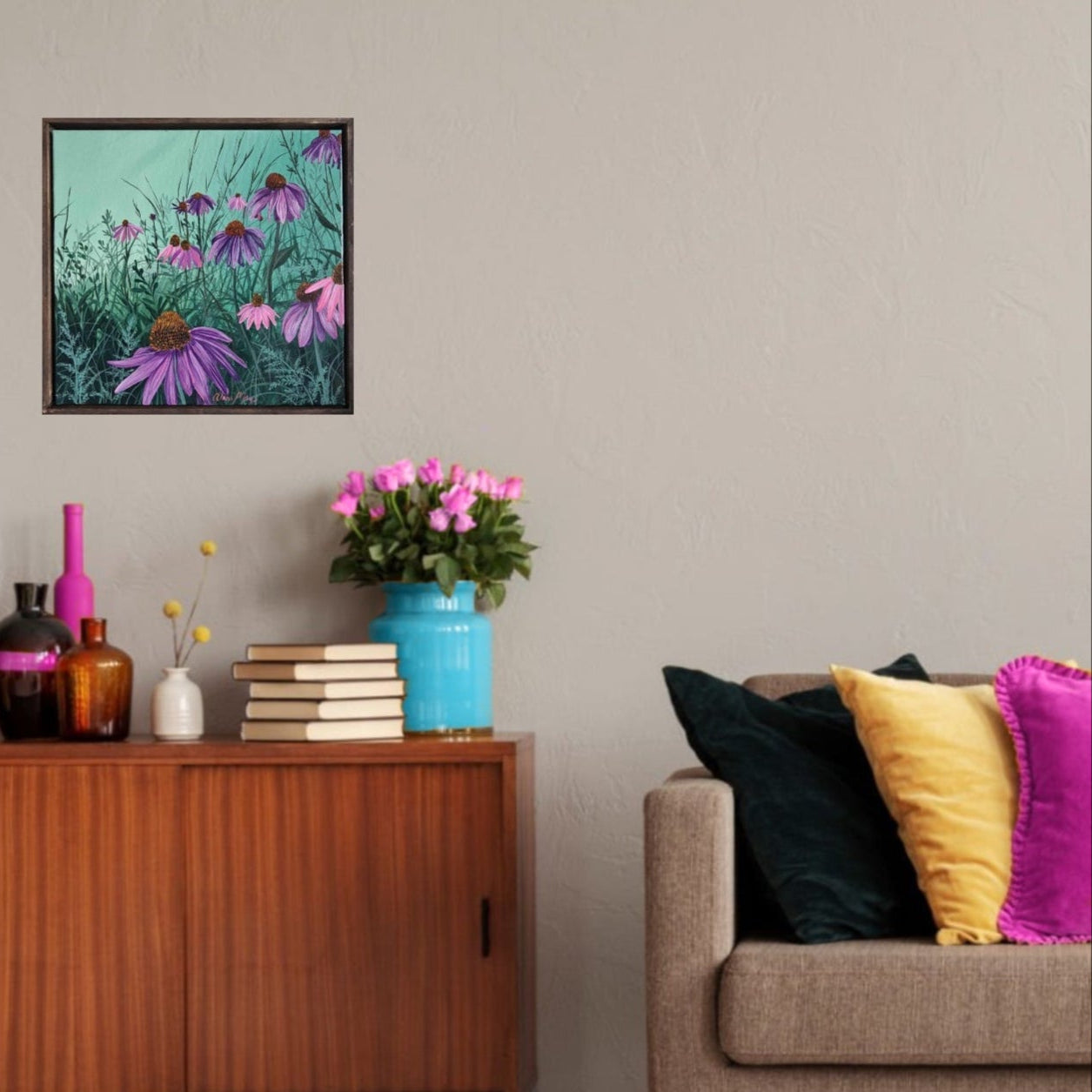 Purple Cone Flowers - ORIGINAL