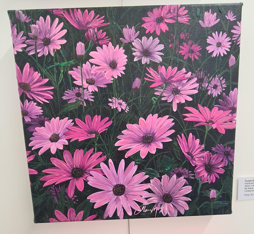 Purple African Daisy Canvas